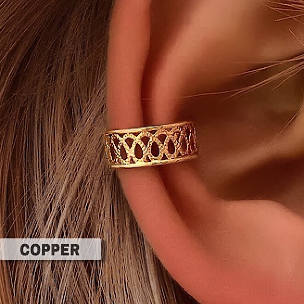 🔴𝟭𝟬/$𝟮𝟱🔴NEW Gold Filigree Ear Cuff Wrap Earring - Picture 10 of 10